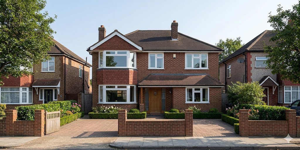 Paved Front Brick Property UK